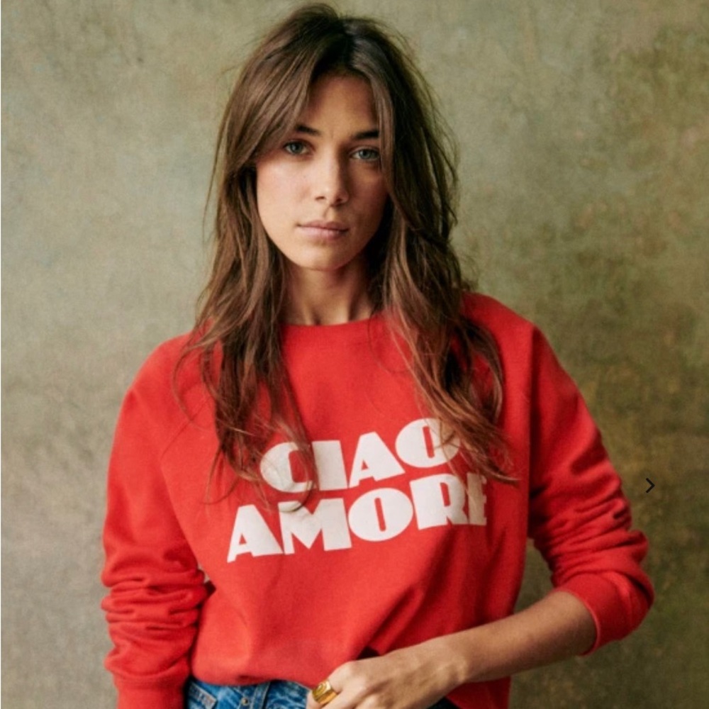 Sezane Ciao Amore sweatshirt